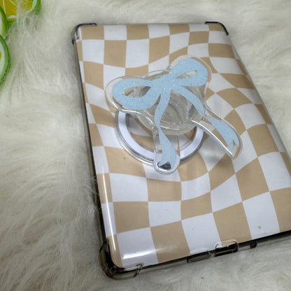 Blue Bow Magnetic Kindle Grip | Kindle Case Grip | Kindle Accessories | Phone Grip | Coquette Bow | MagSafe Kindle Grip | MagSafe Phone Grip