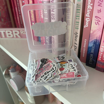 Sticker Addict Storage Box | Kindle Stickers Holder | Sticker Storage Box | Sticker Box | Gift for Book Lover | Organizer for Stickers