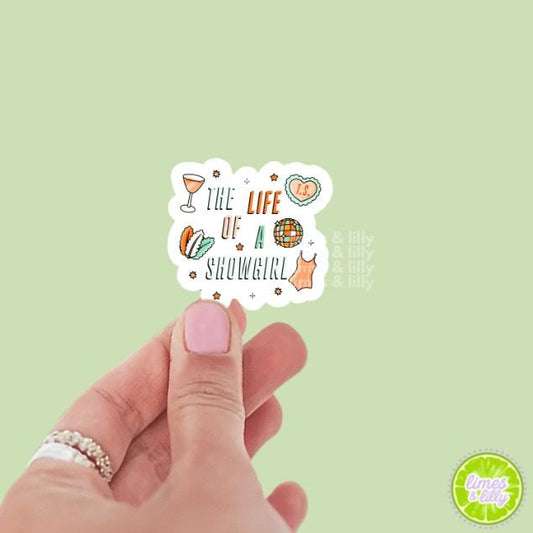 Showgirl Vinyl Sticker | Cute Stickers | Kindle Stickers | Girly Stickers | Trendy Stickers