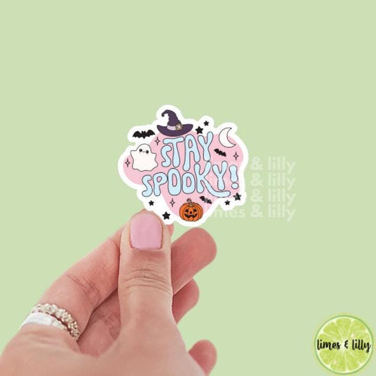 Stay Spooky Halloween Fall Vinyl Sticker | Water Bottle Sticker | Bookish Stickers | Kindle Stickers | Cute Stickers | Trendy Stickers