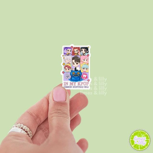 In My K-pop Demon Hunters Era Vinyl Sticker | Demon Hunters Sticker | Kawaii Anime Inspired Sticker | Kindle Sticker
