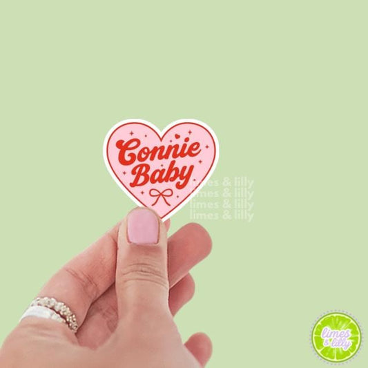 Connie Baby Retro Heart Vinyl Sticker | TSITP Vinyl Sticker | Conrad | Kindle Stickers | Cute Stickers | Bookish Stickers | Trendy Stickers