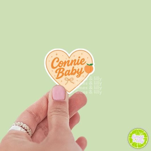 Connie Baby Retro Heart Peaches Vinyl Sticker | TSITP Vinyl Sticker | Conrad | Kindle Stickers | Bookish Stickers | Trendy Stickers