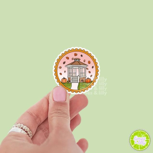 Stars Hollow Gazebo Picture Frame Vinyl Sticker | Gilmore Girls Vinyl Sticker | TV Show Inspired | Kindle Stickers | Bookish Stickers
