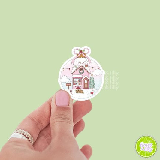 Christmas Time Ornament Vinyl Sticker | Christmas Stickers | Holiday Stickers | Kindle Stickers | Water Bottle Stickers