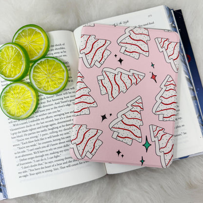 Christmas Cake Snacks Kindle Case with Clear Back | Clear Back with Hand Strap Case | Kindle Paperwhite 11th 12th Gen Colorsoft