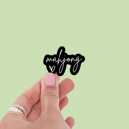 Mahjong Script Vinyl Sticker - Waterproof Decal for Water