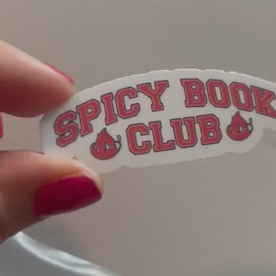 Spicy book club sticker, book stickers, kindle, laptop, bookstagram, spicy romance, smut stickers, bookish sticker, smutty, vinyl