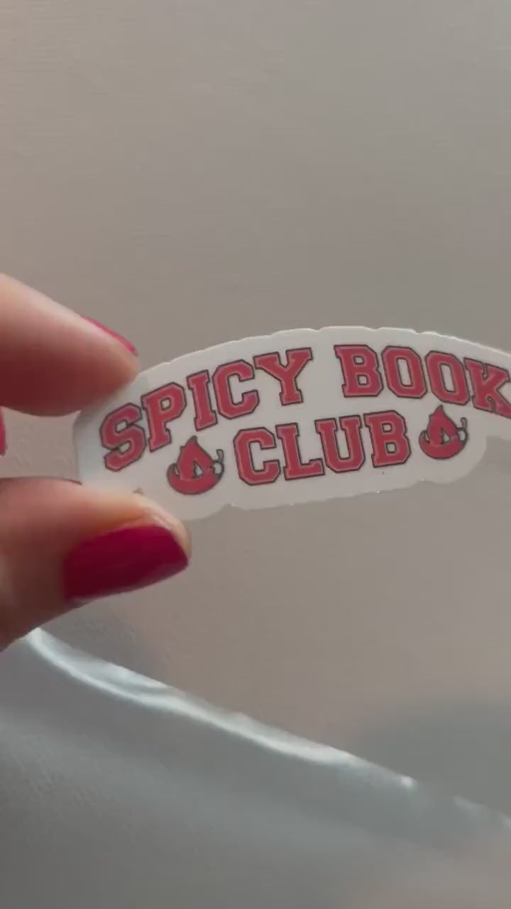 Spicy book club sticker, book stickers, kindle, laptop, bookstagram, spicy romance, smut stickers, bookish sticker, smutty, vinyl