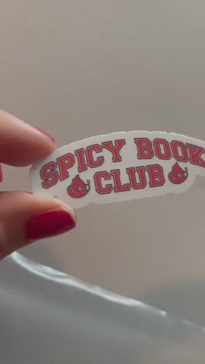 Spicy book club sticker, book stickers, kindle, laptop, bookstagram, spicy romance, smut stickers, bookish sticker, smutty, vinyl