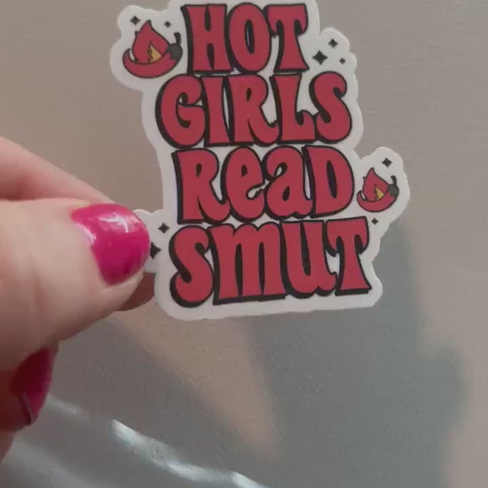 Hot girls read smut sticker, book stickers, kindle, laptop, booktok, spicy romance, smut stickers, bookish sticker, dirty books