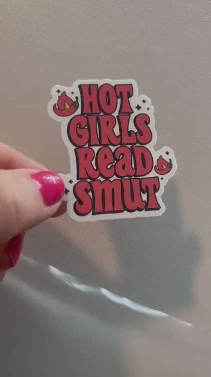 Hot girls read smut sticker, book stickers, kindle, laptop, booktok, spicy romance, smut stickers, bookish sticker, dirty books