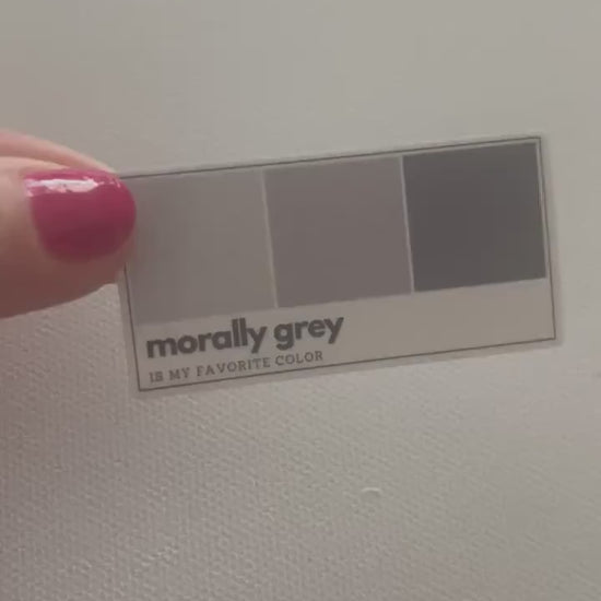 Morally grey paint swatch pantone sticker ,  morally gray, dark romance, book stickers, kindle stickers, laptop, romance reader, smutty