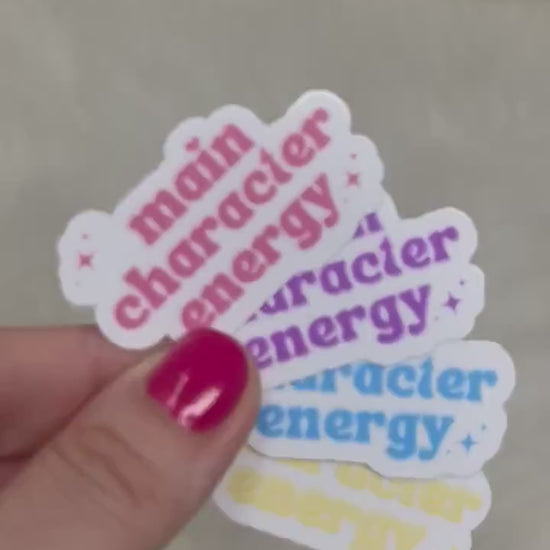 Main character energy bookish stickers, book lover, book stickers, kindle, laptop, romance reader, booktok, smut stickers,