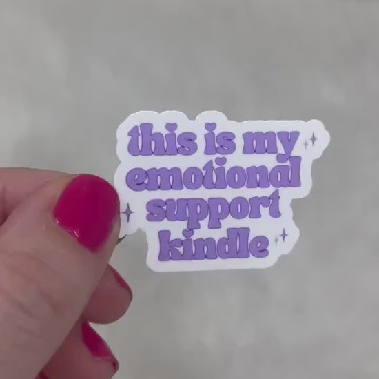This is my emotional support kindle sticker, book stickers, kindle, laptop, romance reader, booktok, smut stickers, bookish sticker