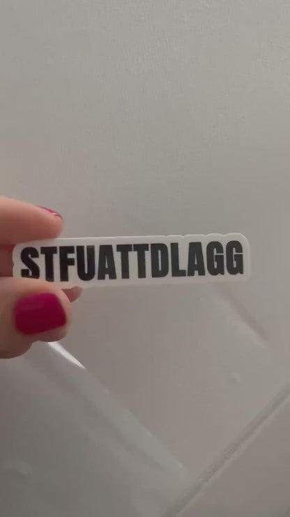 STFUATTDLAGG SMUT spicy bookish stickers, dark romance, book stickers, kindle, laptop, romance reader, smut stickers, smutty,