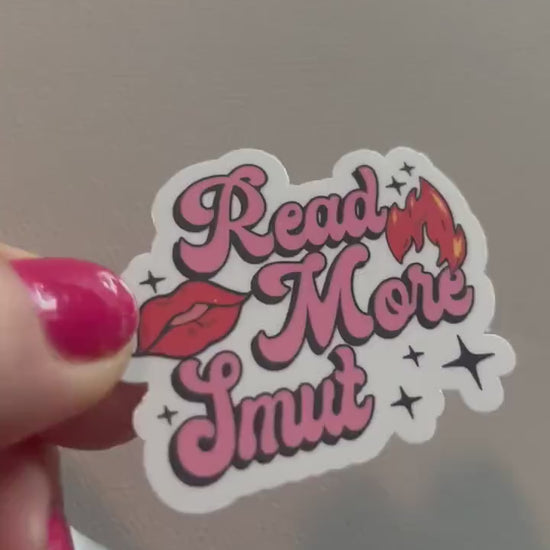 Read more smut sticker, book stickers, kindle, laptop, booktok, spicy romance, smut stickers, bookish sticker, dirty books