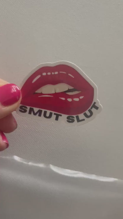 SMUT Slut lips mouth bookish stickers, dark romance, book stickers, kindle, laptop, romance reader, smut stickers, smutty, lover