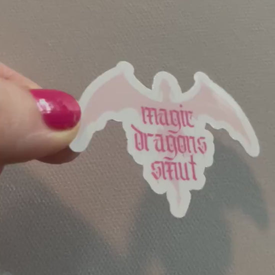Magic Dragons Smut sticker, book stickers, kindle, laptop, bookstagram, spicy romance, smut stickers, bookish sticker, romantasy