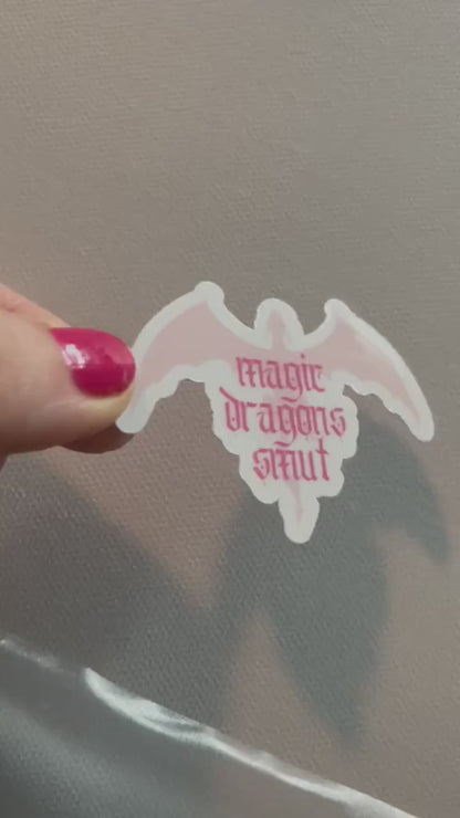 Magic Dragons Smut sticker, book stickers, kindle, laptop, bookstagram, spicy romance, smut stickers, bookish sticker, romantasy