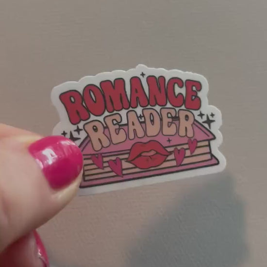 Romance reader sticker, book stickers, kindle, laptop, bookstagram, spicy romance, smut stickers, bookish sticker, smutty, vinyl