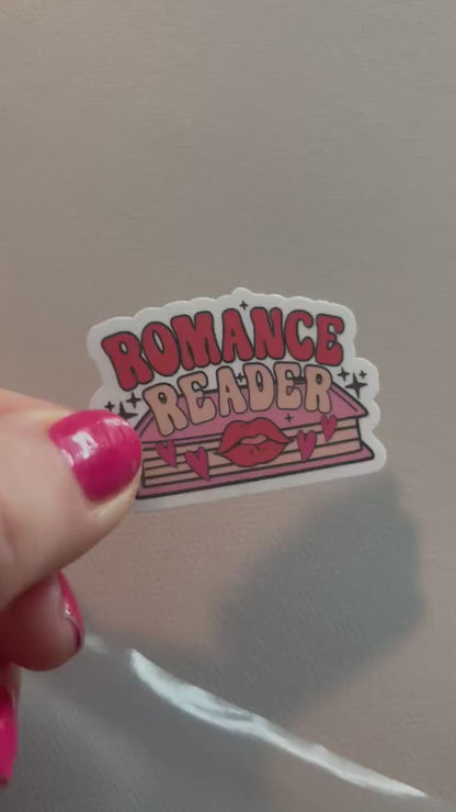 Romance reader sticker, book stickers, kindle, laptop, bookstagram, spicy romance, smut stickers, bookish sticker, smutty, vinyl