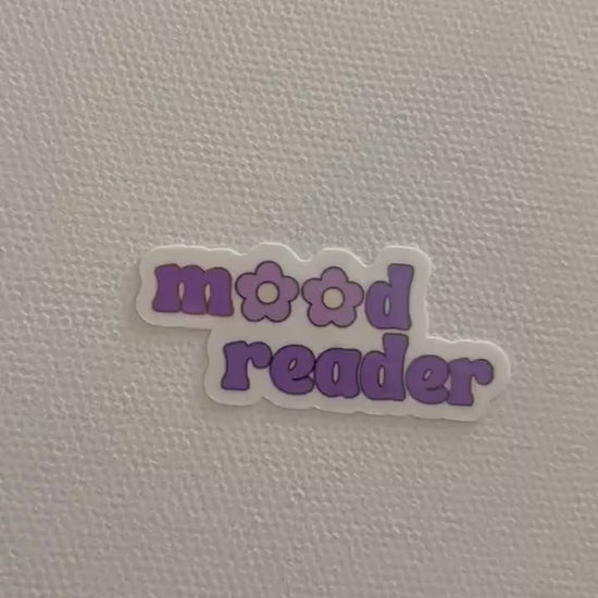 Mood reader sticker, bookish sticker, floral, spring, bookish merch, Kindle sticker, smut reader, reading lover, decal, vinyl, kindle