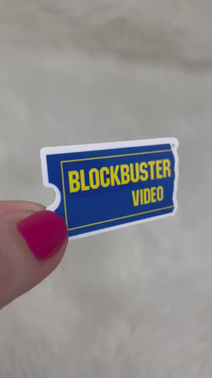 Block Buster Sticker | Block buster Video Store Sticker | Retro Sticker | Nostalgia Sticker | Funny Sticker | Kindle Sticker | 90s Sticker