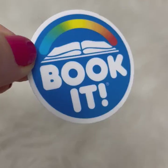 Book It Sticker | Book It Rewards Sticker | Retro Sticker | Nostalgia Sticker | Funny Sticker | Kindle Sticker | 90s Sticker | Pizza Hut