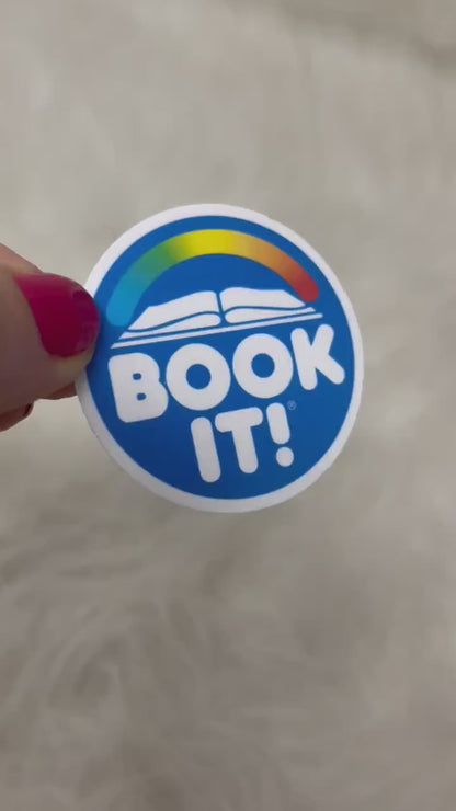 Book It Sticker | Book It Rewards Sticker | Retro Sticker | Nostalgia Sticker | Funny Sticker | Kindle Sticker | 90s Sticker | Pizza Hut