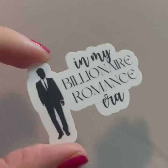 In my billionaire romance era sticker, book stickers, kindle, laptop, romance reader, dark romance, smut stickers, bookish stick