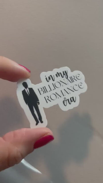 In my billionaire romance era sticker, book stickers, kindle, laptop, romance reader, dark romance, smut stickers, bookish stick