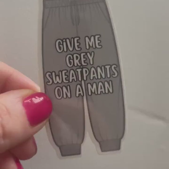 Morally grey sweatpants sticker, morally gray, bookish stickers, book stickers, kindle, laptop, romance reader, tumblers, bottle