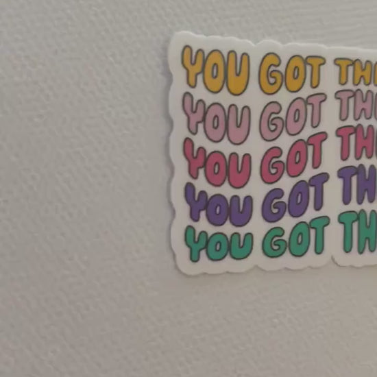 You got this sticker, mental health sticker, water bottle sticker, positive affirmation sticker, affirmation sticker, positivity