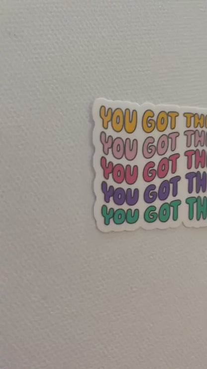 You got this sticker, mental health sticker, water bottle sticker, positive affirmation sticker, affirmation sticker, positivity