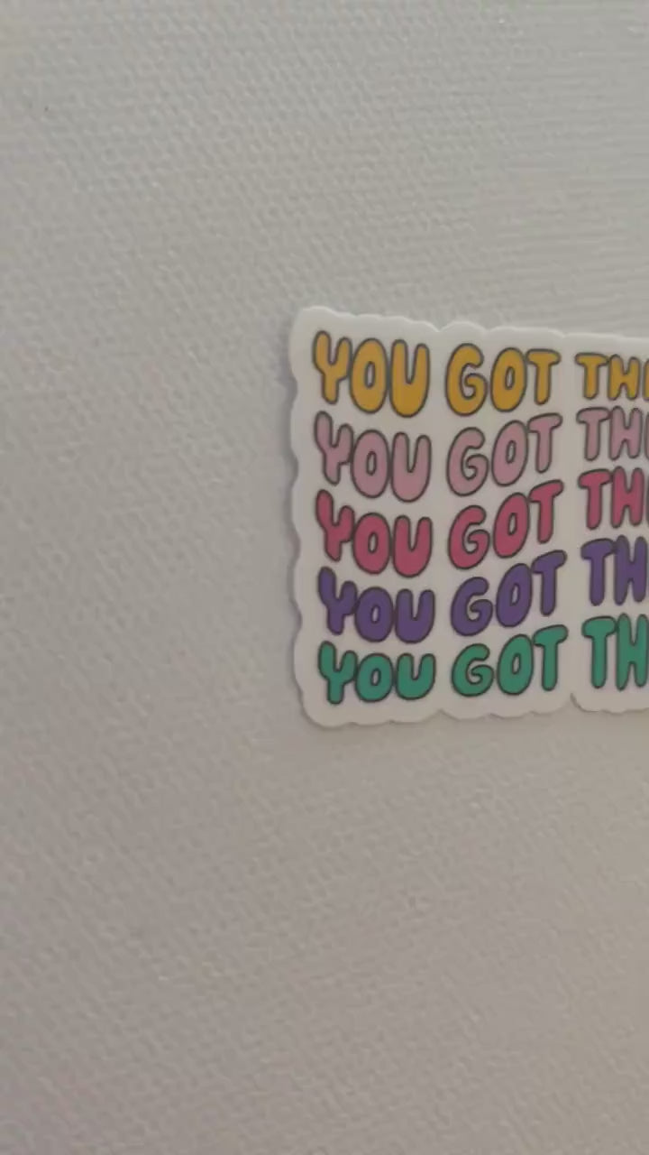 You got this sticker, mental health sticker, water bottle sticker, positive affirmation sticker, affirmation sticker, positivity