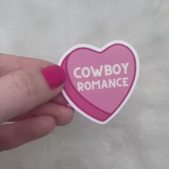 Cowboy romance stickers, cowboy romance era, kindle,  romance reader, I love cowboys, booktok, bookish stickers, heart