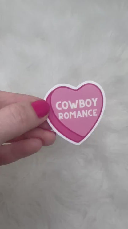 Cowboy romance stickers, cowboy romance era, kindle,  romance reader, I love cowboys, booktok, bookish stickers, heart