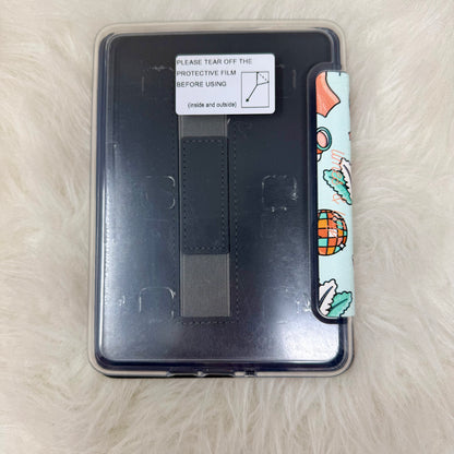 Back view of the Showgirl Kindle case showing its slim clear protective shell
